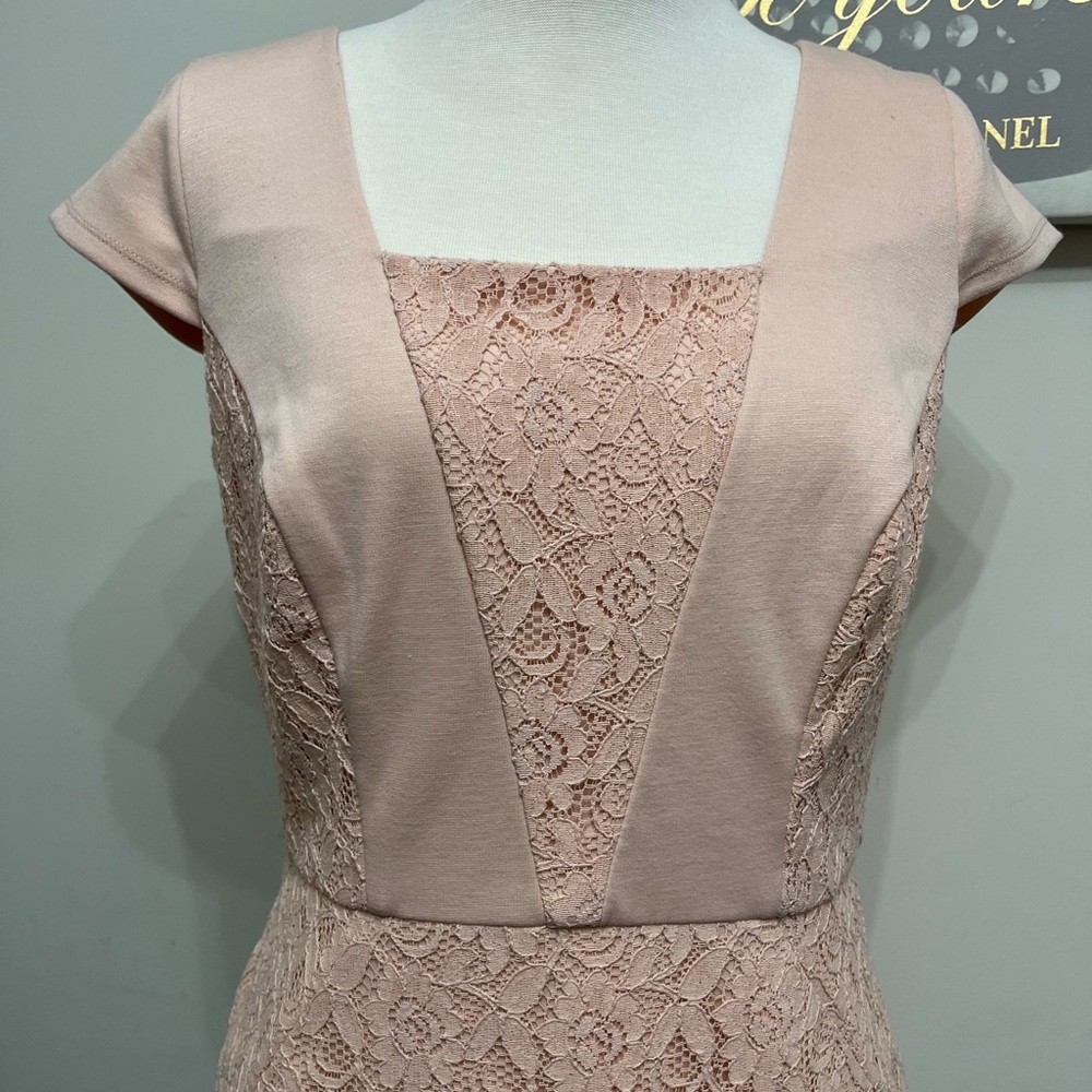 Limited ladies dress cap sleeves pale pink large - Picture 3 of 8